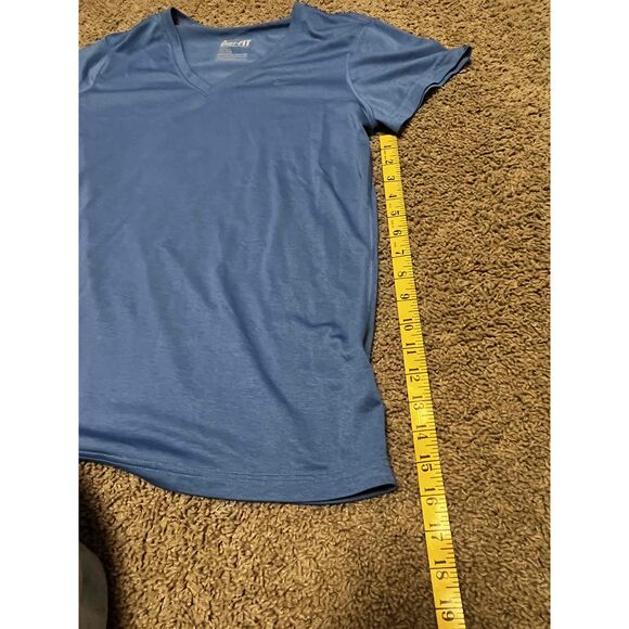 Womens Blue Athletic Dri-Fit V-Neck T-Shirt Size XL - Picture 5 of 5